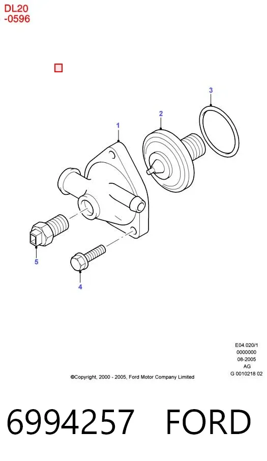 Termostat 6994257 Ford