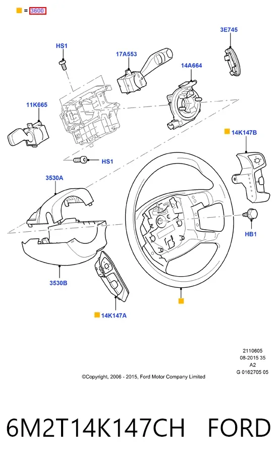 Kierownica Ford Galaxy II CA1