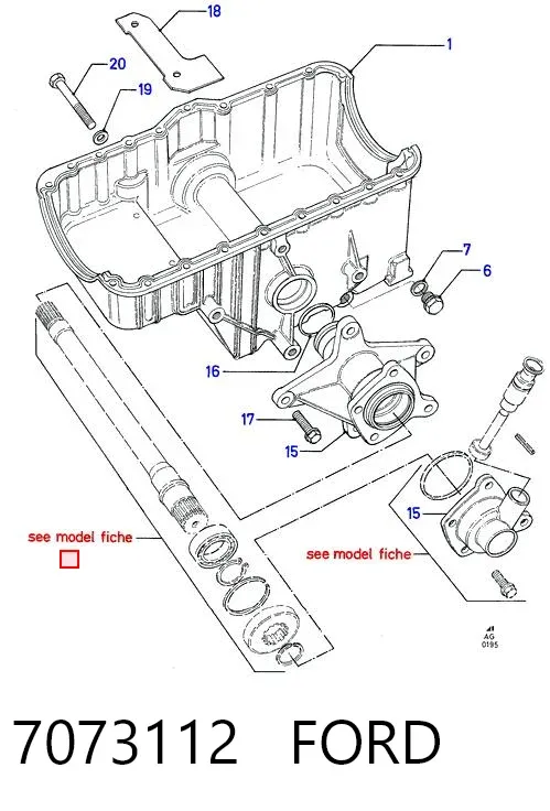 Miska olejowa silnika Ford Sierra II