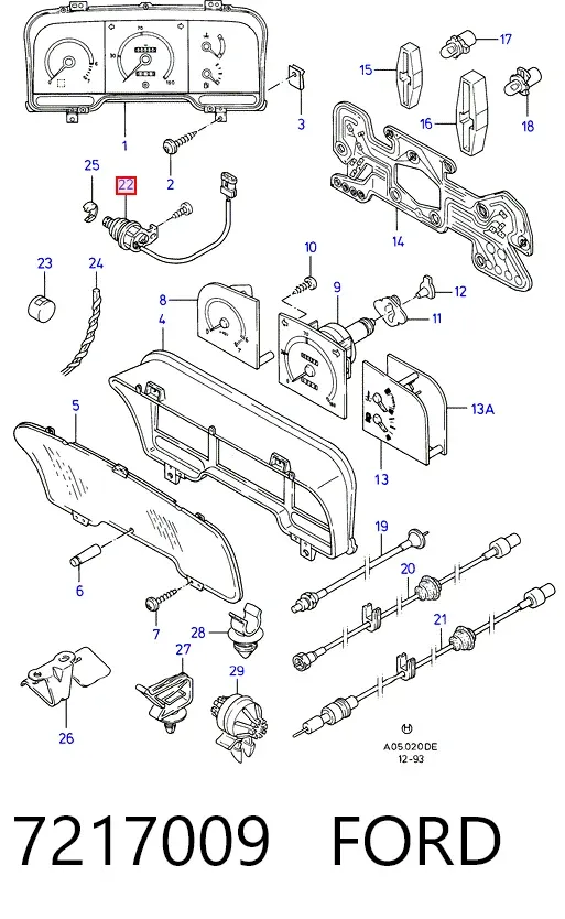 Czujnik prędkości 7217009 Ford