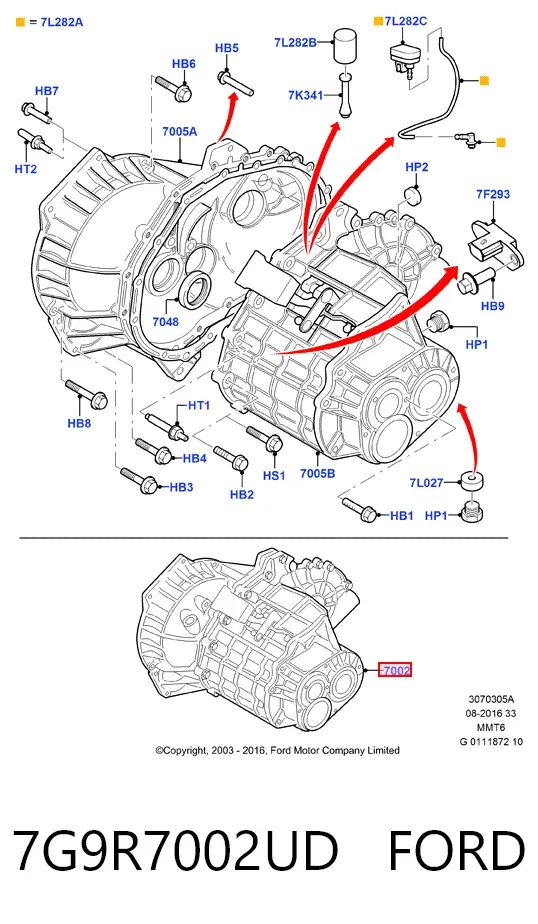 Mechaniczna skrzynia biegów w komplecie Ford S-Max CA1