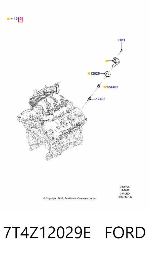 Cewka zapłonowa 7T4Z12029E Ford