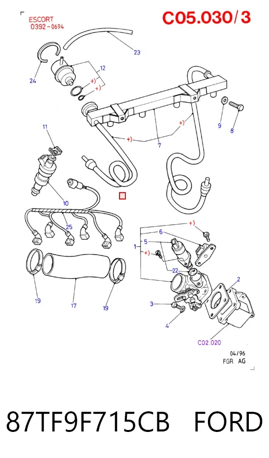 Regulator biegu jałowego 87TF9F715CB Ford