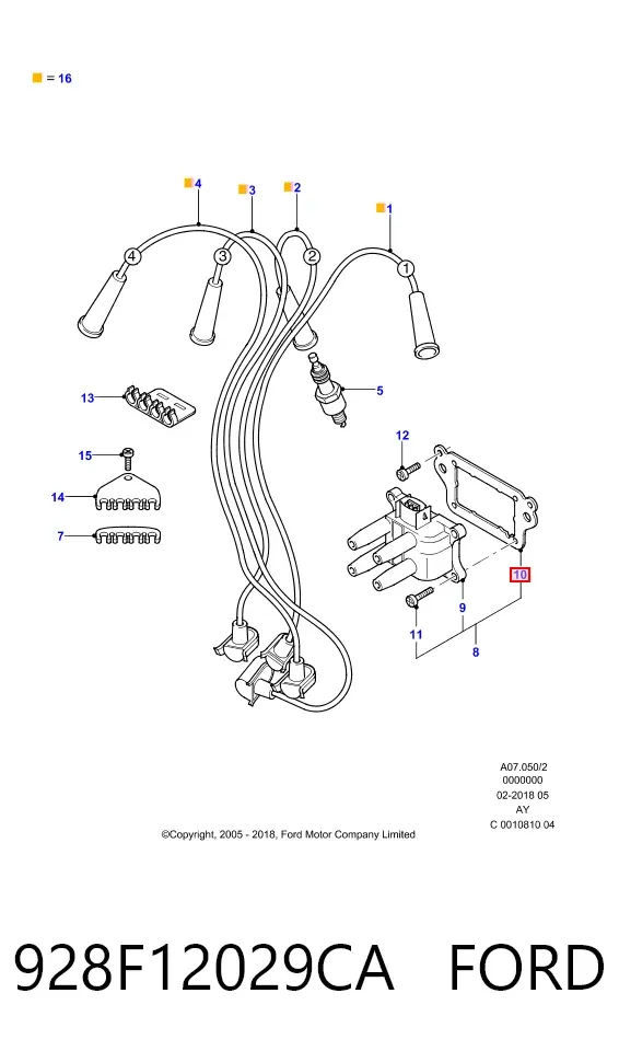 Cewka zapłonowa 928F12029CA Ford