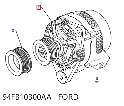 Alternator 94FB10300AA Ford