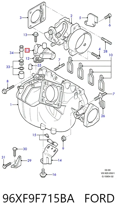 Regulator biegu jałowego 96XF9F715BA Ford
