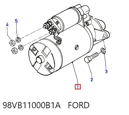 Rozrusznik 98VB11000B1A Ford