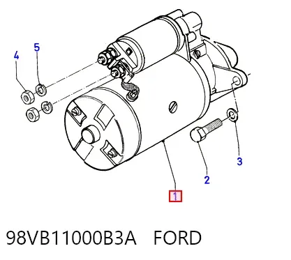 Rozrusznik 98VB11000B3A Ford