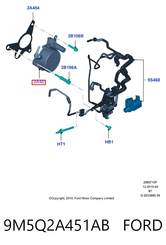 Pompa podciśnienia 9M5Q2A451AB Ford