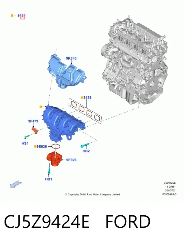Kolektor ssący Ford Explorer U5