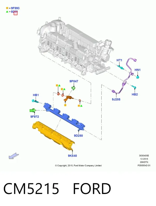 Zestaw naprawczy wtryskiwacza CM5215 Ford