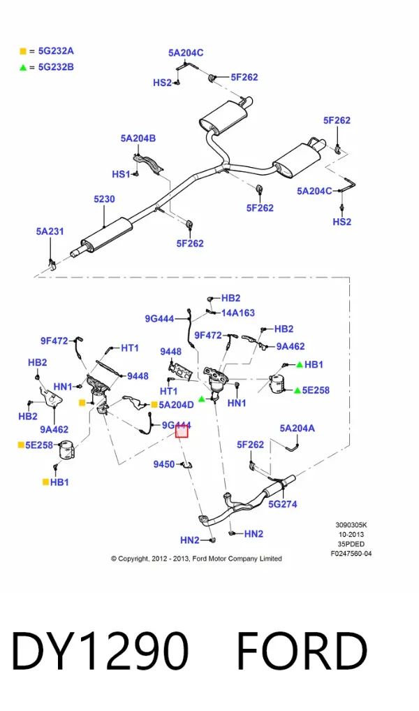 Sonda lambda, czujnik tlenu Ford Explorer U5