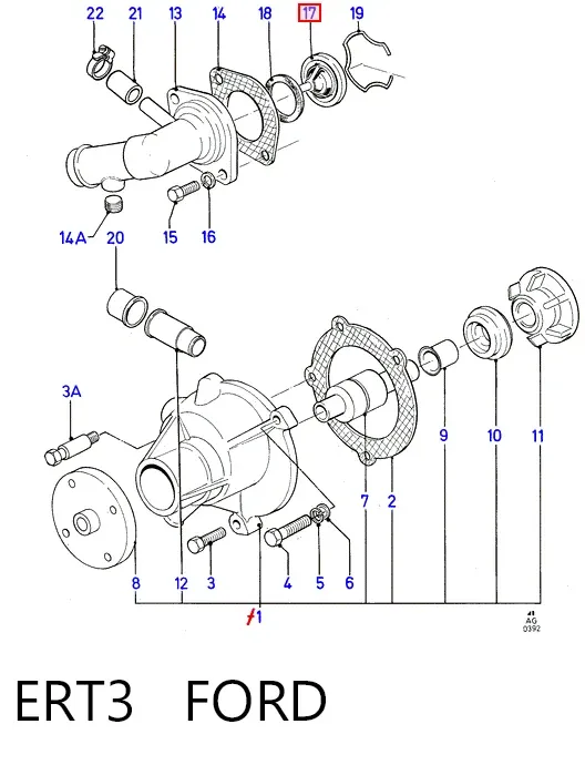 Termostat ERT3 Ford