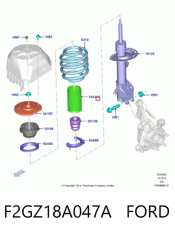  F2GZ18A047A Ford