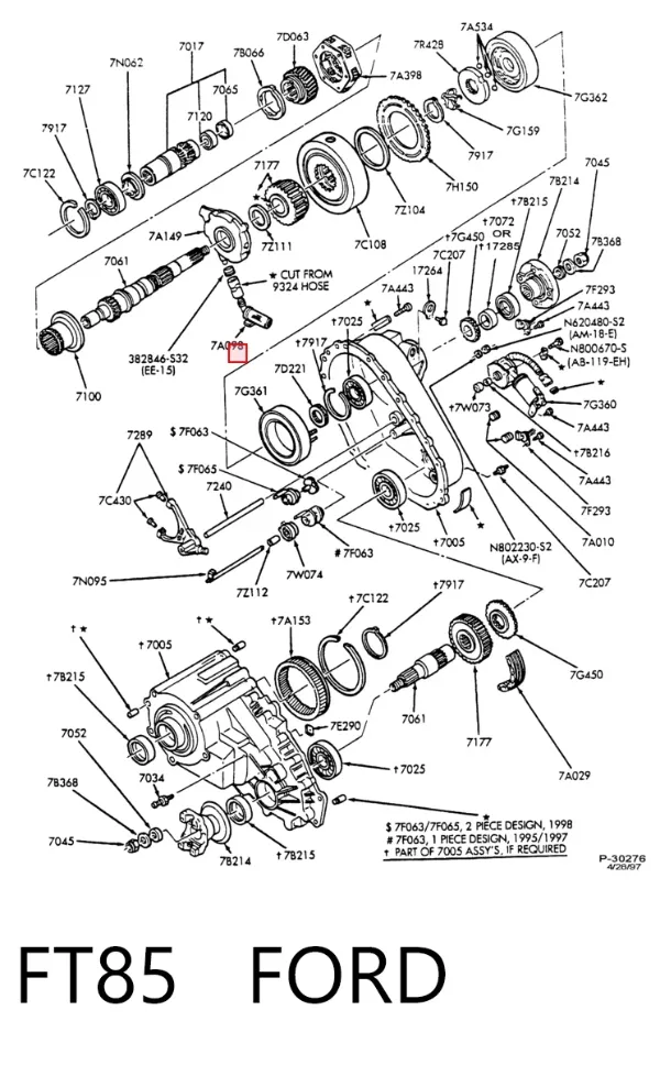 Filtr automatycznej skrzyni biegów FT85 Ford