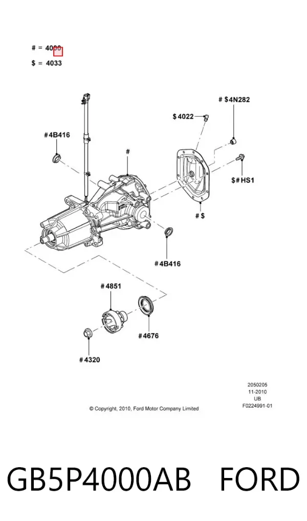 Reduktor mostu tylnego Ford Explorer U5
