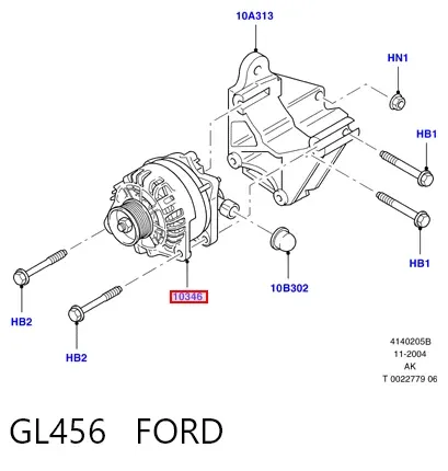 Alternator GL456 Ford
