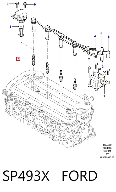 Świeca zapłonowa SP493X Ford