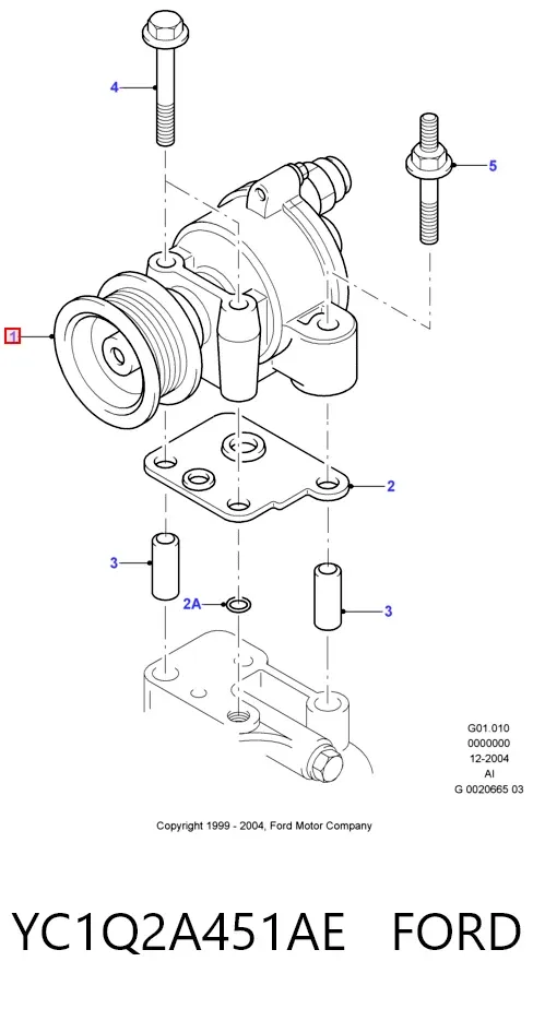 Pompa podciśnienia YC1Q2A451AE Ford