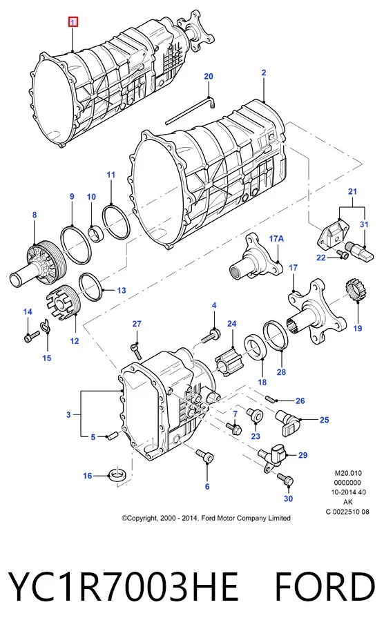 Mechaniczna skrzynia biegów w komplecie Ford Transit V