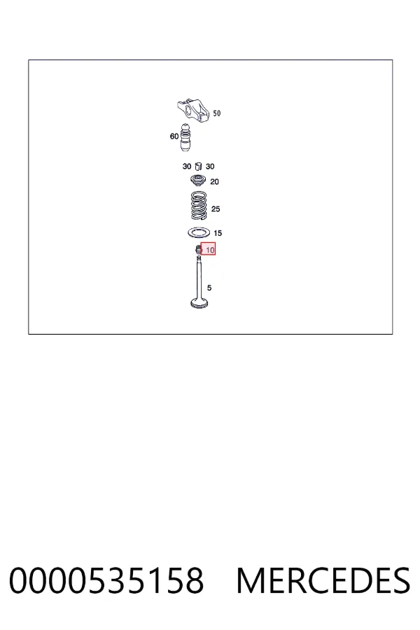 Uszczelniacz zaworu dolotowego/wylotowego 0000535158 Mercedes