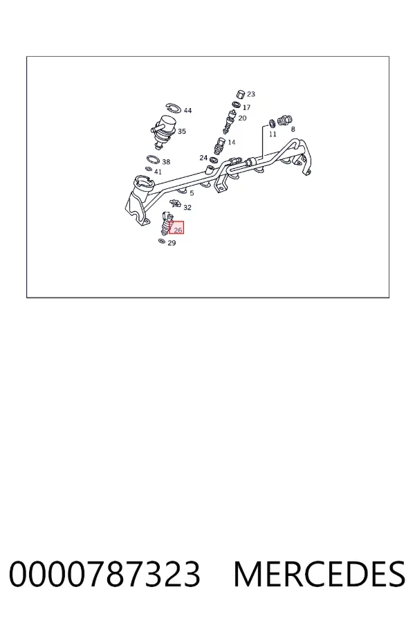 Wtryskiwacz paliwa 0000787323 Mercedes