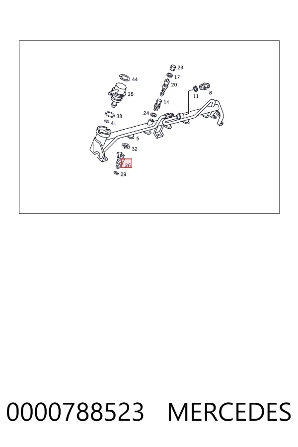 Wtryskiwacz paliwa 0000788523 Mercedes