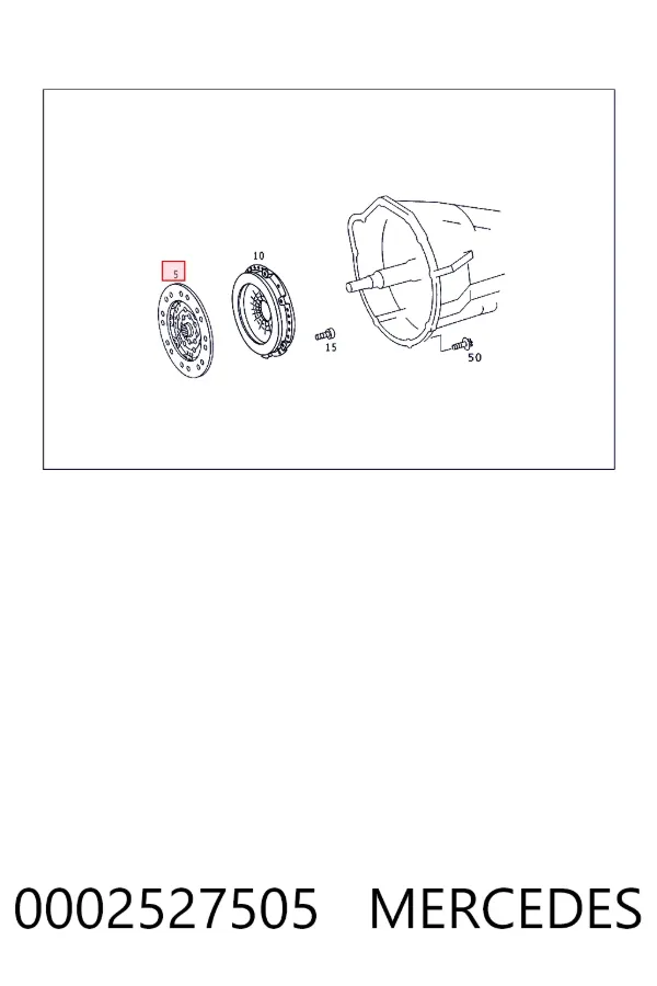 Zestaw sprzęgła (3 części) 0002527505 Mercedes