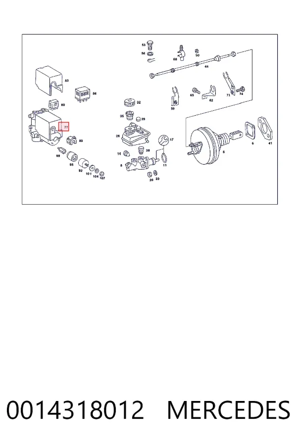 Sterownik ABS  hydrauliczny Mercedes E W124