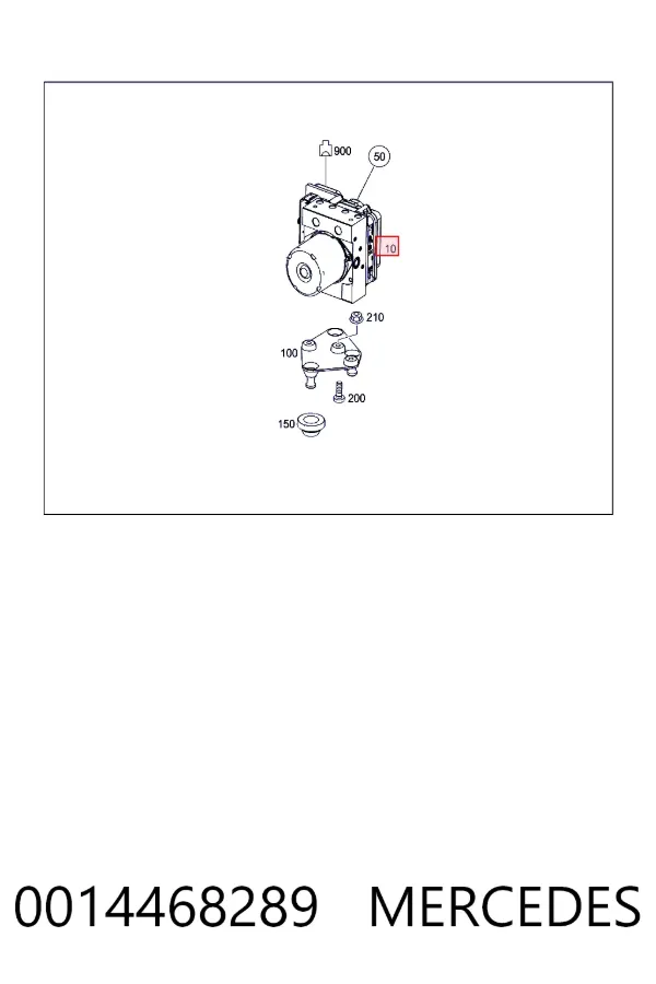 Sterownik ABS  hydrauliczny 0014468289 Mercedes