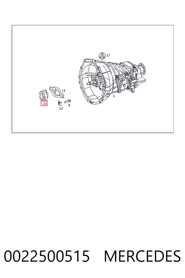 Łożysko wyciskowe sprzęgła 0022500515 Mercedes