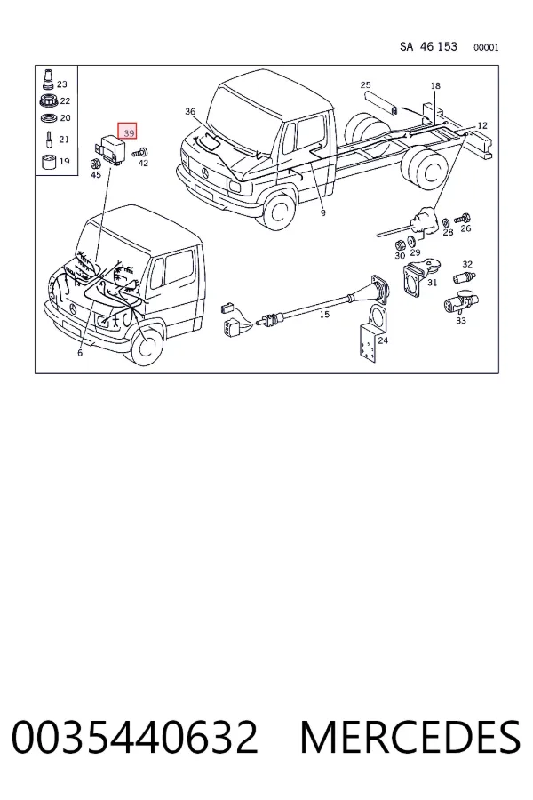 Przekaźnik kierunkowskazów 0035440632 Mercedes