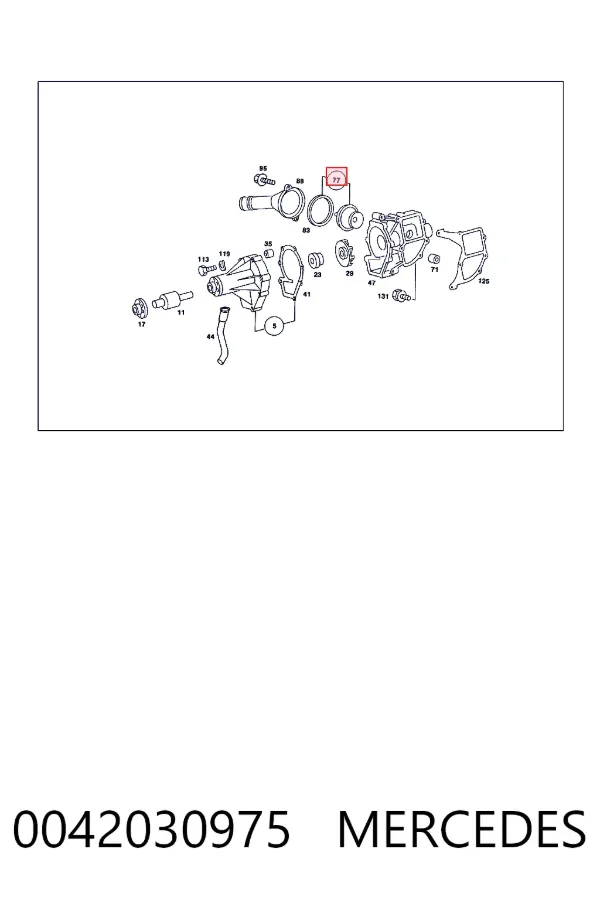 Termostat 0042030975 Mercedes