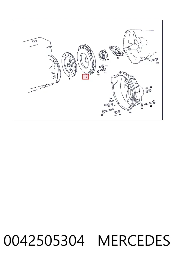 Docisk sprzęgła 0042505304 Mercedes