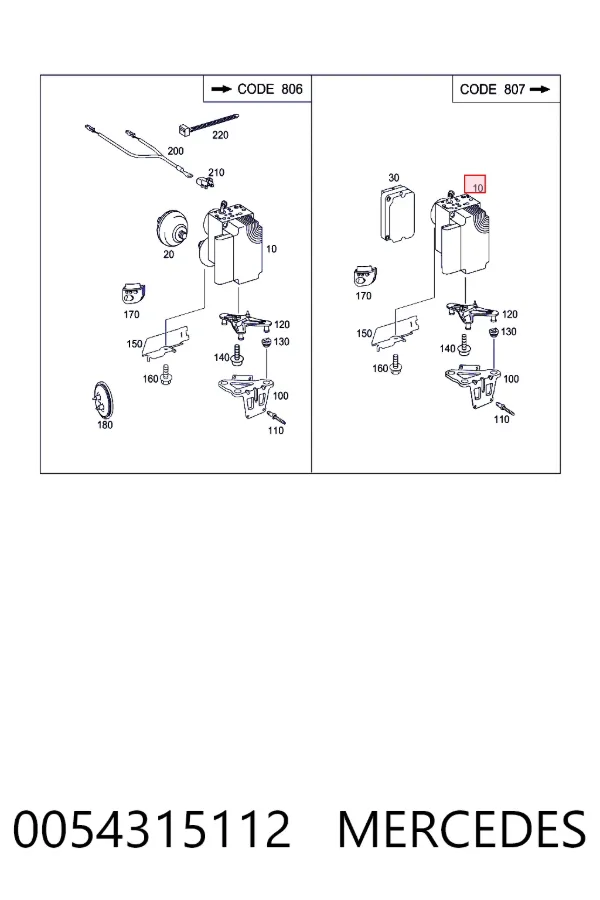 Sterownik ABS  hydrauliczny 0054315112 Mercedes