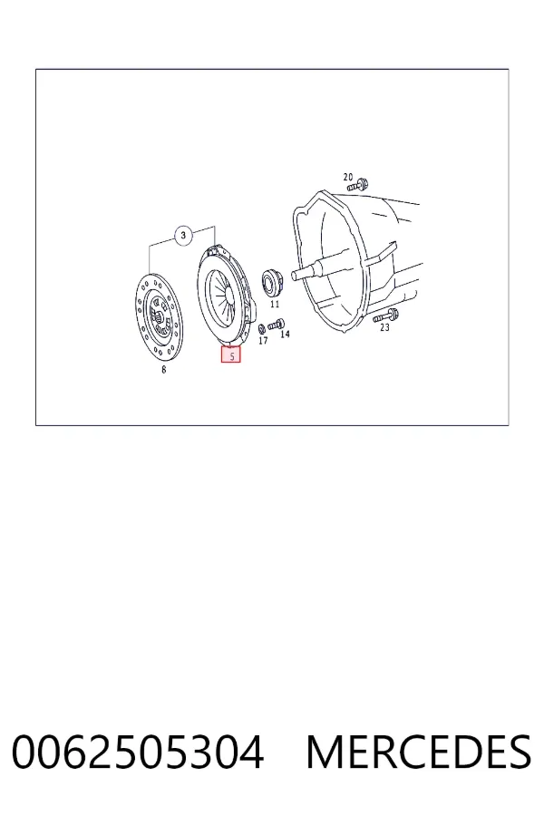 Docisk sprzęgła 0062505304 Mercedes