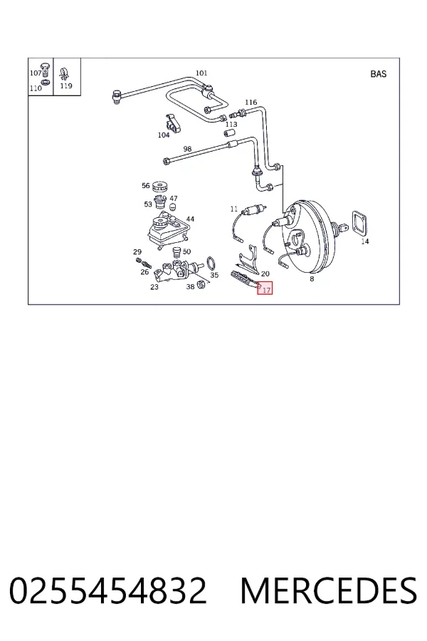 Sterownik ESP 0255454832 Mercedes