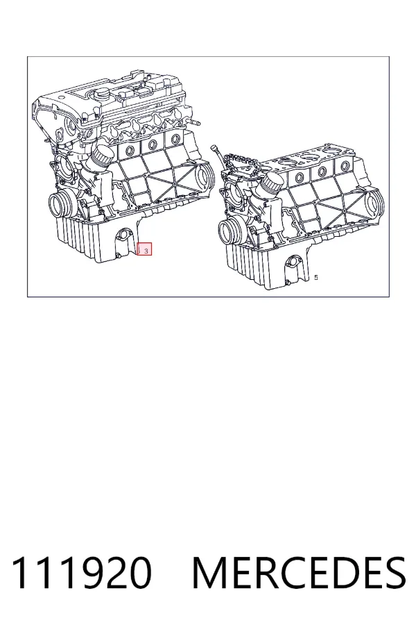Silnik w komplecie Mercedes C W202