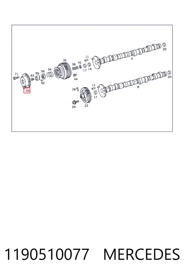 Regulator faz rozrządu 1190510077 Mercedes