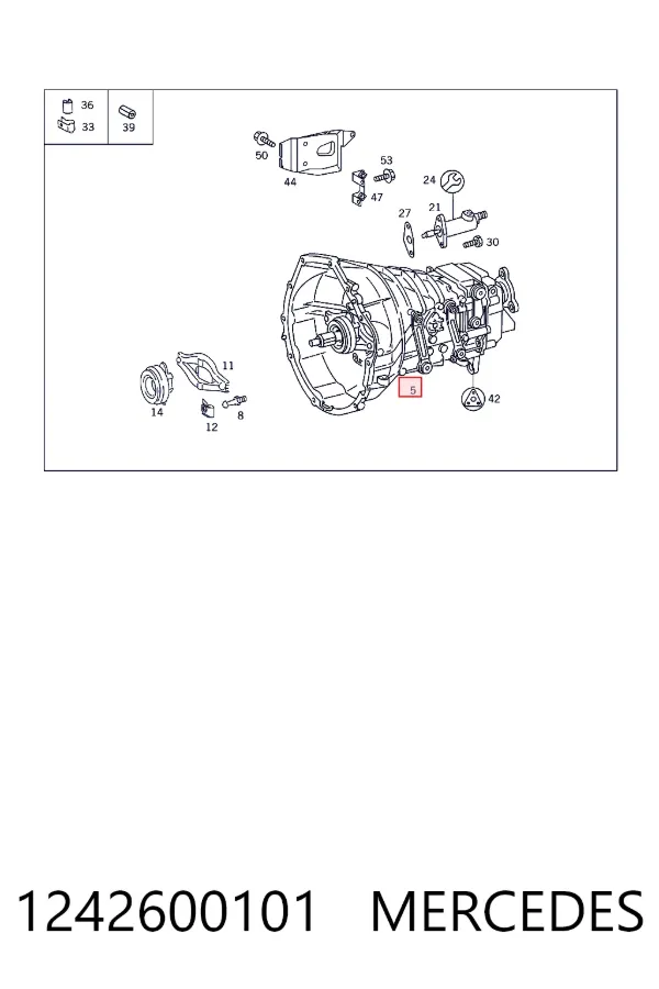 Mechaniczna skrzynia biegów w komplecie Mercedes E T124