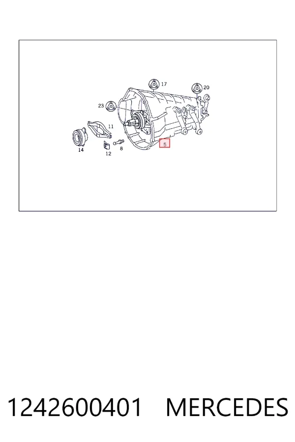 Mechaniczna skrzynia biegów w komplecie Mercedes E C124