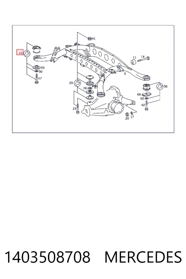 Silentblock tylnej belki 1403508708 Mercedes