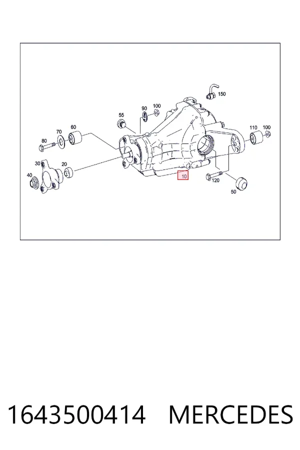 Reduktor mostu tylnego Mercedes ML/GLE W164