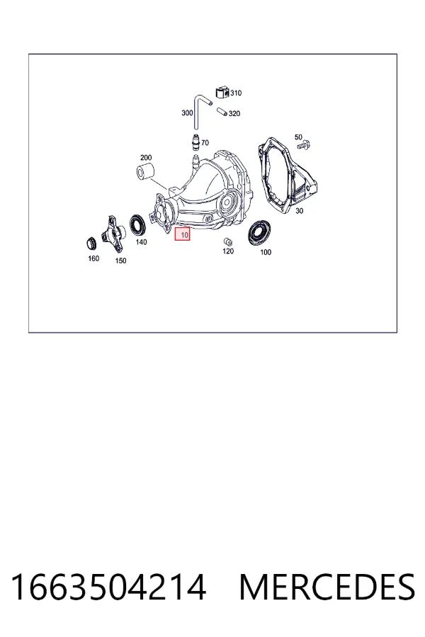 Reduktor mostu tylnego Mercedes ML/GLE W166