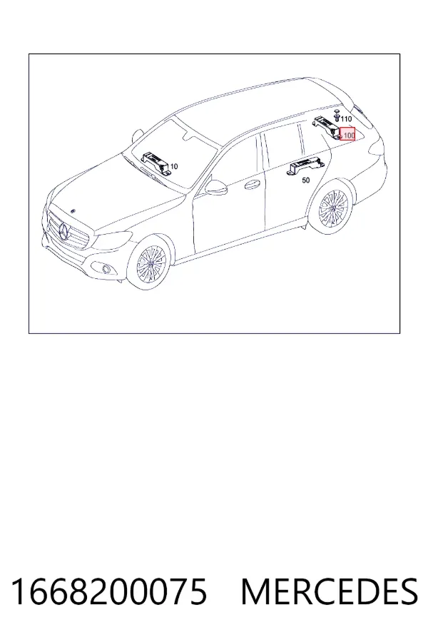 Antena Mercedes E W213