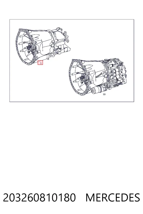 Mechaniczna skrzynia biegów w komplecie Mercedes CLK C209
