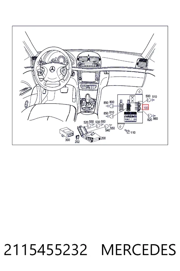 Moduł SAM 2115455232 Mercedes