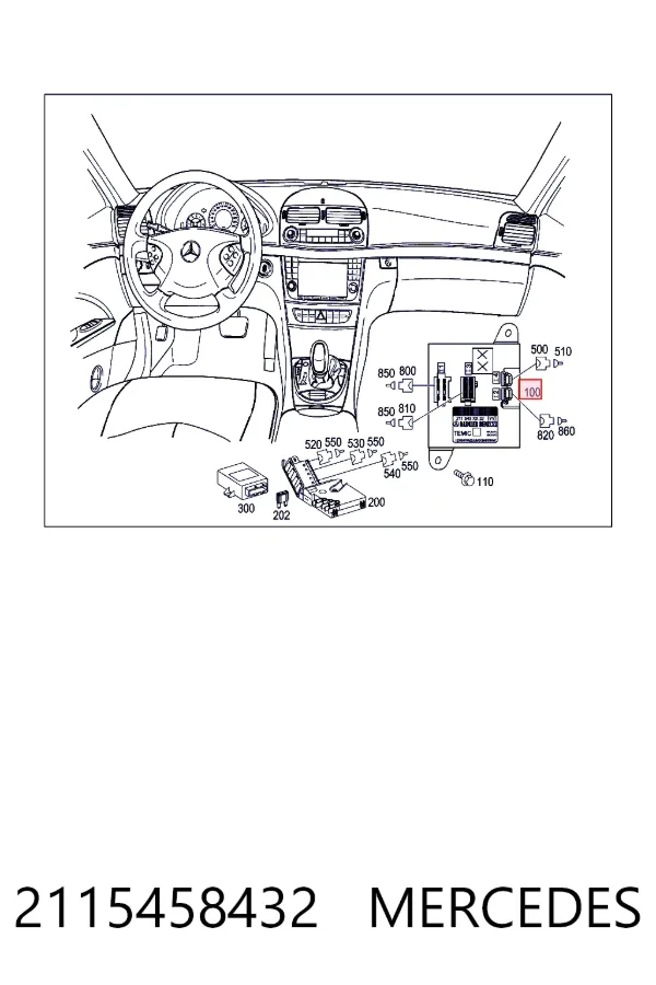 Moduł SAM 2115458432 Mercedes