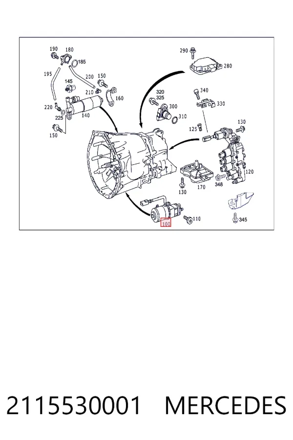 Pompa układu włączania sprzęgła 2115530001 Mercedes