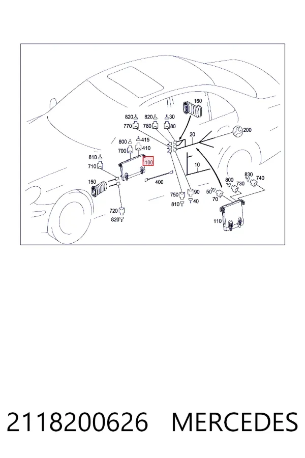 Blok komfortu Mercedes E S211